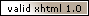 Codice XHTML 1.0 valido Codice XHTML 1.0 valido